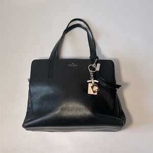 Kate Spade New York Street Dominique Black Leather Large Shoulder Bag